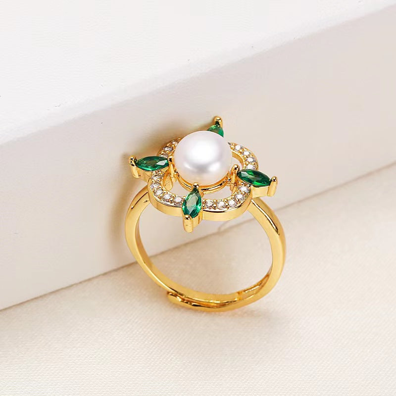 Freshwater pearl set (Necklace-Earring-Ring)