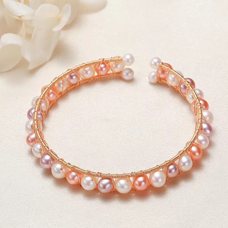 Fresh Water Pearls Bracelet , MultiColor Design