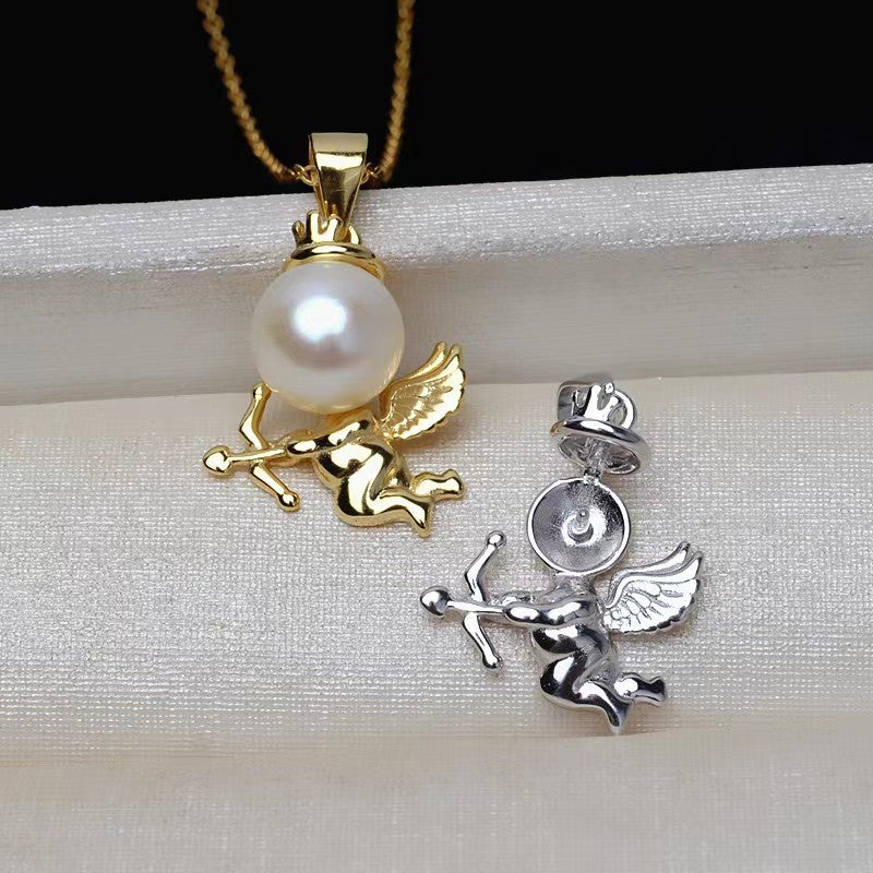 S925 Sterling Silver Cupid Pendant