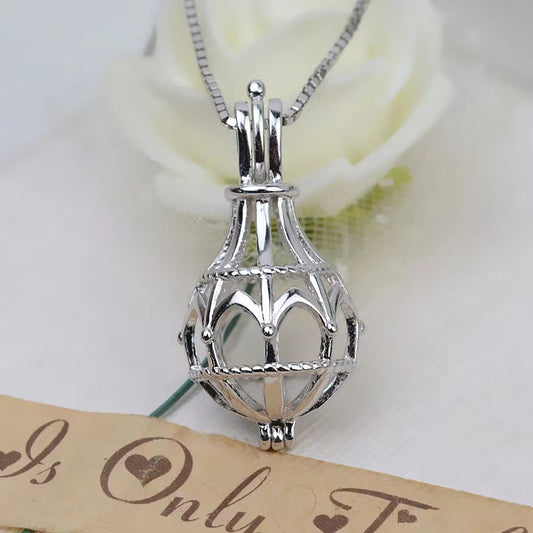 S925 Sterling Silver Hot Air Balloon Pendant