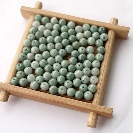 Handmade Antique Natural Jade Lotus 4mm-6mm {20 PCS}