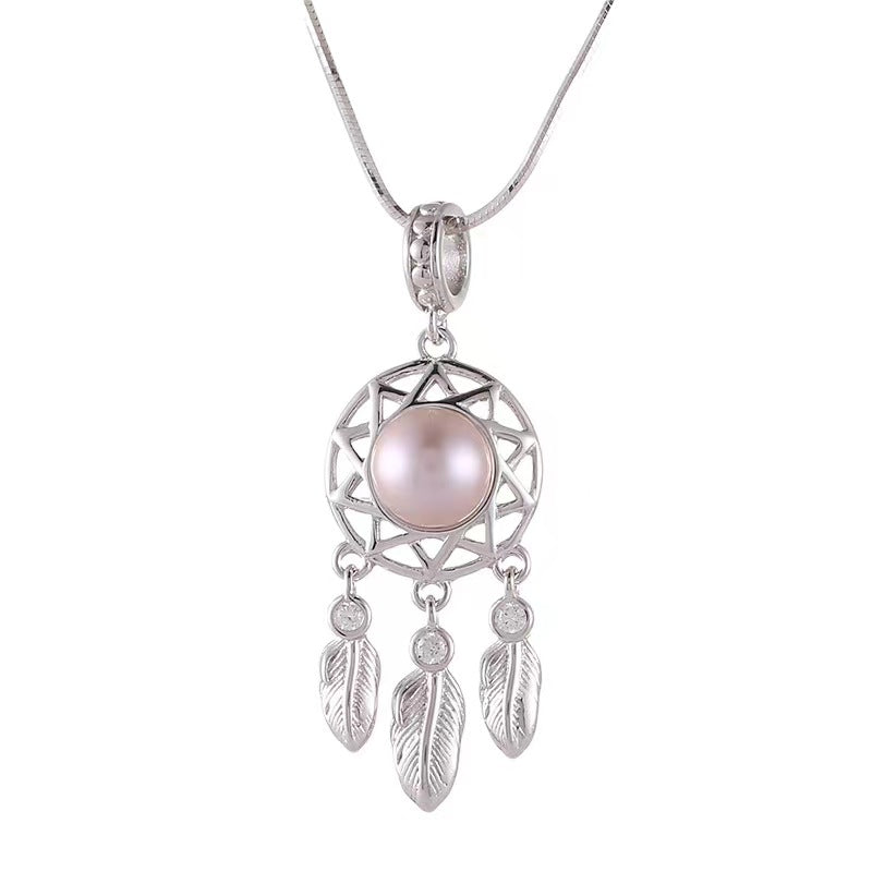 S925 Silver Necklace ,Dreamcatcher Pendant